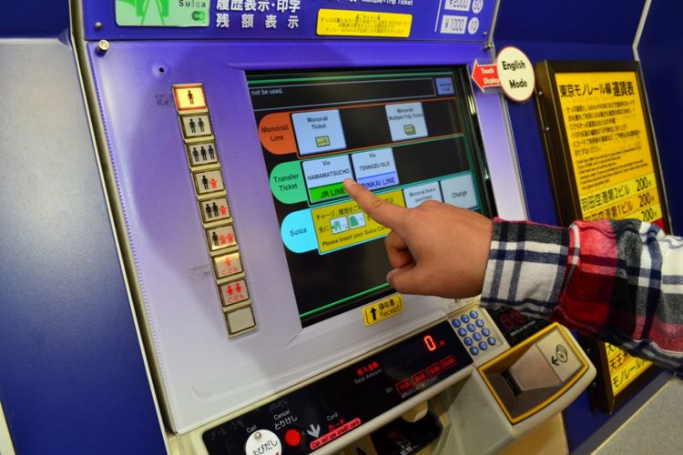 Cara Membeli Tiket Tokyo Monorail
