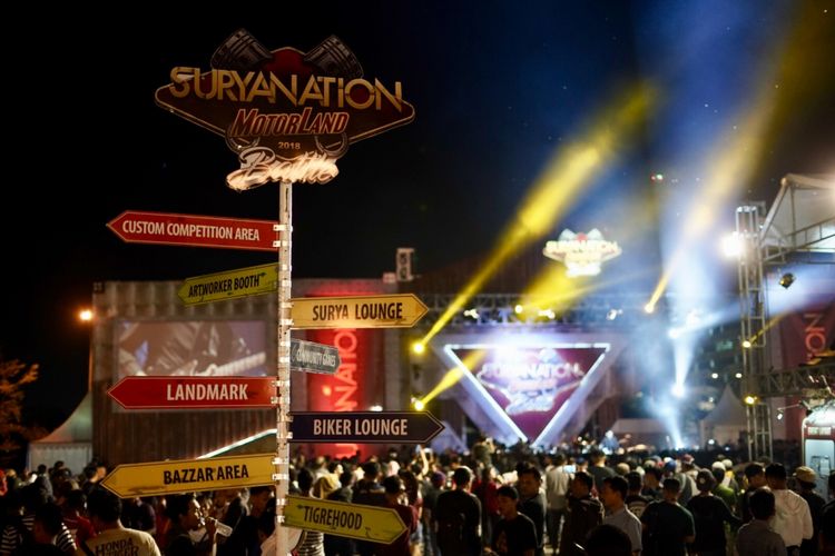 Kemeriahan Suryanation Motorland 2018 di Makassar.