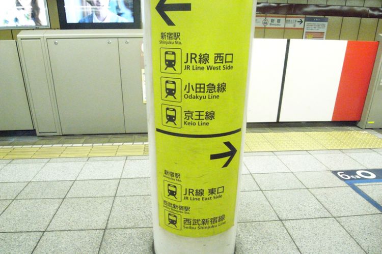 Cara Membaca Papan Petunjuk di Tiang Subway
