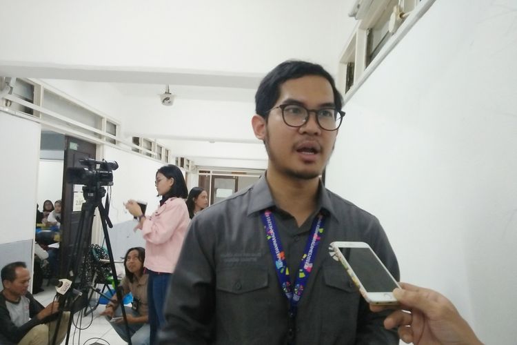 Wakil Direktur 2 Legal, HR & Volunteer Inapgoc, Rezza D. Brammadita saat ditemui di tempat general training volunteer Asian Para Games 2018, di Universitas Nasional, Jakarta pada Senin (17/9/2018).