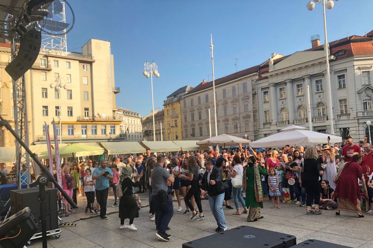 Kemeriahan Festival Indonesia di Kota Zagreb, Kroasia, pada Sabtu (15/9/2018).