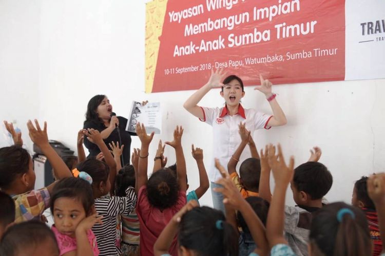 Edukasi PHBS bagi anak-anak Sumba Timur.