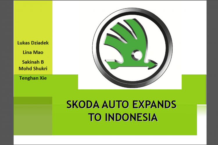 Materi presentasi analisis pasar Indonesia untuk ekspansi Skoda.