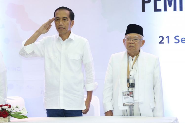 Joko Widodo dan Maruf Amin