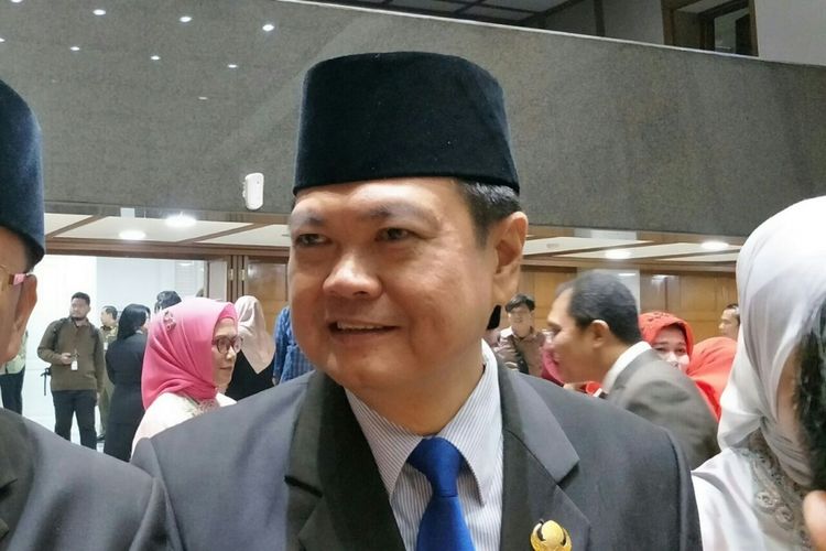 Kepala Dinas Tenaga Kerja dan Transmigrasi DKI Jakarta Andri Yansyah setelah dilantik di Balai Kota DKI Jakarta, Jalan Medan Merdeka Selatan, Selasa (25/9/2018). 