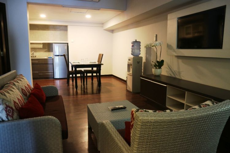 Salah satu ruangan apartmen style 2 bedroom suites di Prime Plaza Suite, Sanur, Bali.