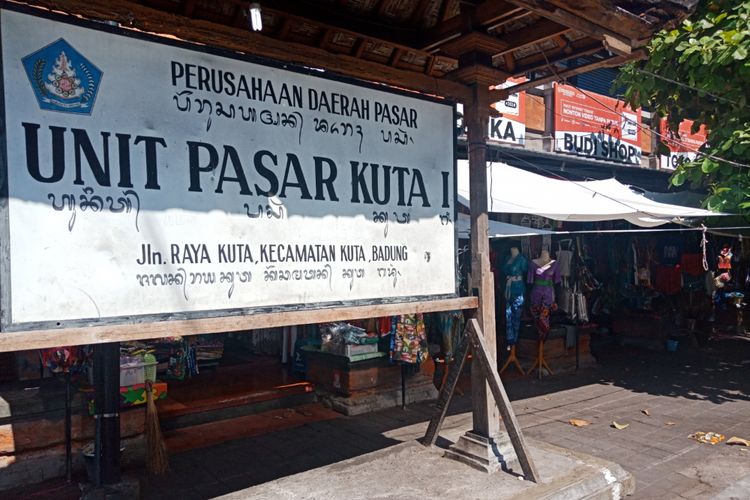 Pasar Kuta 1, Bali, Kamis (27/9/2018)