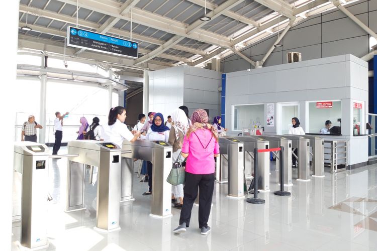 Wajah baru Stasiun Cakung, selasa (9/10/2018)