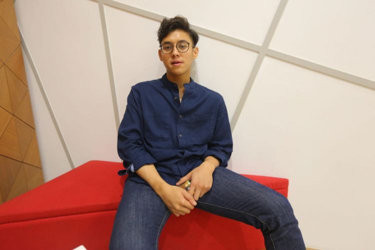 Ardhito  Pramono dalam acara Selebrasi (Selebritas Beraksi) di Studio 1 Kompas TV, Palmerah Selatan, Jakarta Pusat, Selasa (9/10/2018).