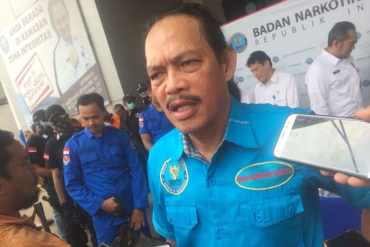 Deputi Pemberantasan BNN Irjen Arman Depari di Gedung BNN, Cawang, Jakarta Timur, Selasa (16/10/2018).