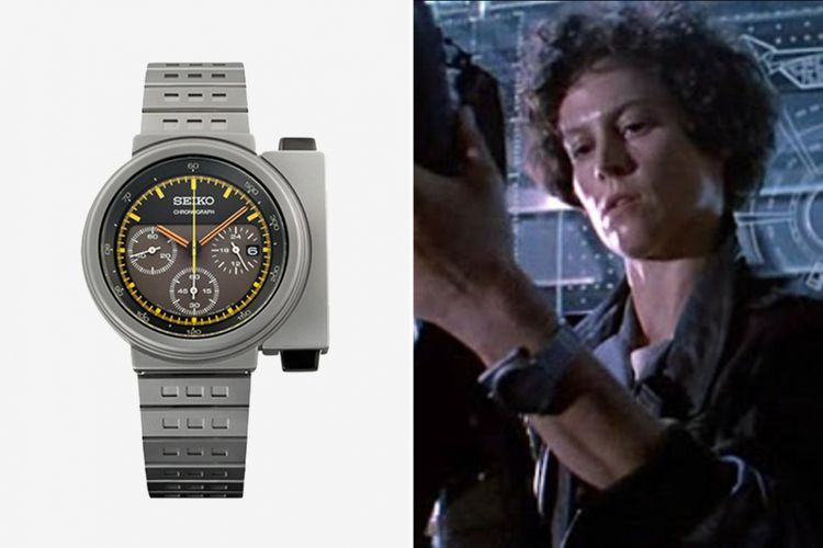 Arloji Seiko Giugiaro dalam film Alien