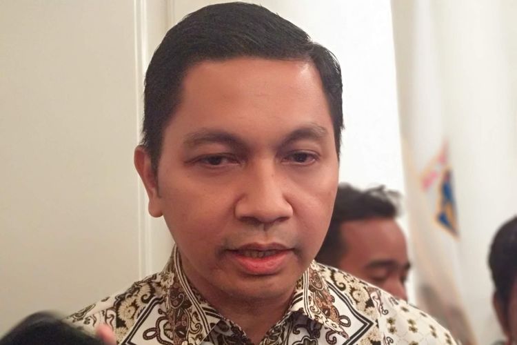 Direktur Operasional PT Transjakarta Daud Joseph di Balai Kota DKI Jakarta, Jumat (9/11/2018).