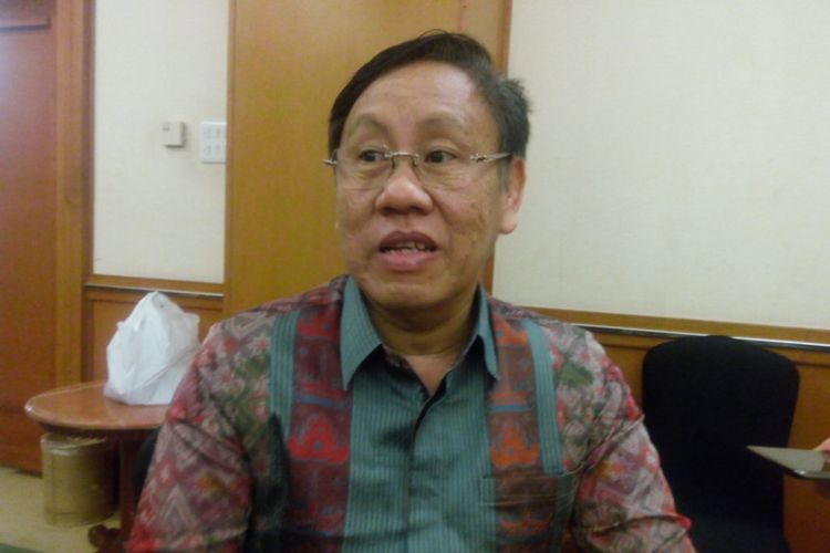 Ketua Komisi Pengawas Persaingan Usaha (KPPU) Kurnia Toha di Grand Sahid Jaya Hotel, Jakarta Pusat, Senin (3/12/2018).