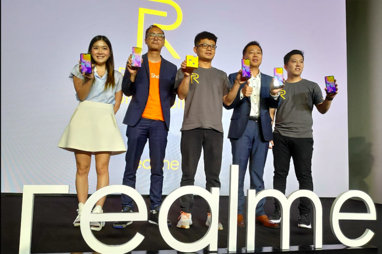 Peluncuran smartphone Realme U1 di Jakarta, Senin (10/12/2018).