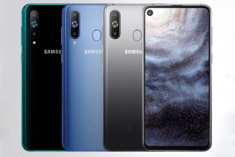 Galaxy A8s, smartphone pertama Samsung dengan kamera depan pinhole.