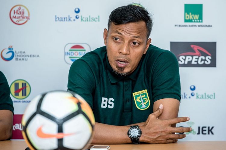 Asisten Pelatih Persebaya Surabaya, Bejo Sugiantoro.