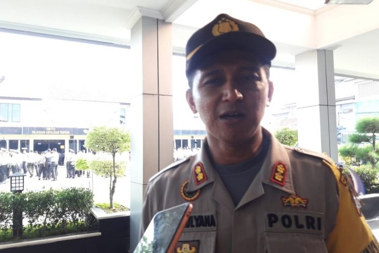 Wakapolres Metro Bekasi Kota AKBP Eka Mulyana di Mapolres Bekasi Kota, Jumat (21/12/2018).