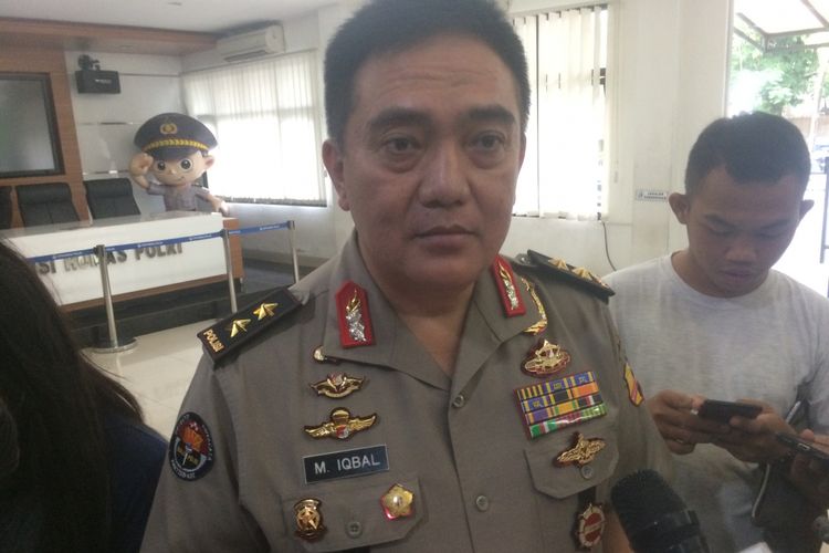 Kepala Divisi Humas Polri Irjen (Pol) Muhammad Iqbal di Gedung Humas Mabes Polri, Jakarta Selatan, Jumat (11/1/2019).(Reza Jurnaliston)