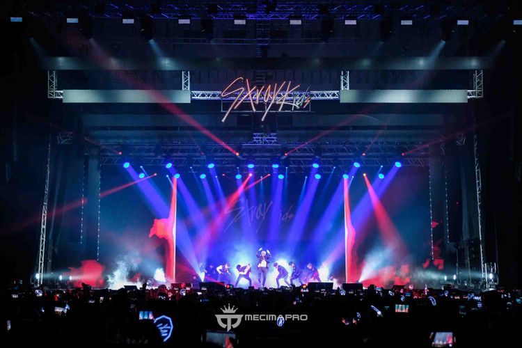 Konser Stray Kids di ICE BSD, Tangerang, Sabtu (26/1/2019) malam.