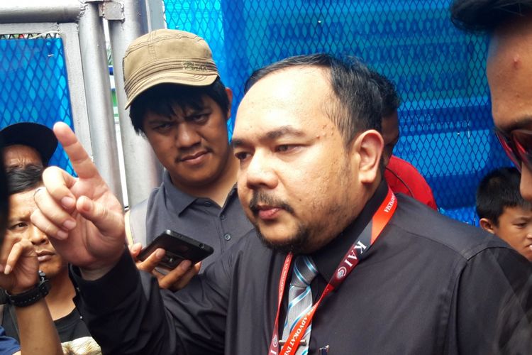 Pengacara Ahmad Dhani Aldwin Rahadian, di rutan Cipinang, Rabu (6/2/2019)