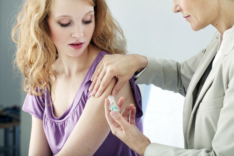 Ilustrasi vaksin kanker serviks