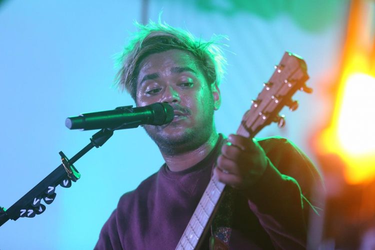 Ahmad Abdul tampil dalam Java Jazz Festival 2019 di Jiexpo Kemayoran, Jakarta, Jumat (1/3/2019).