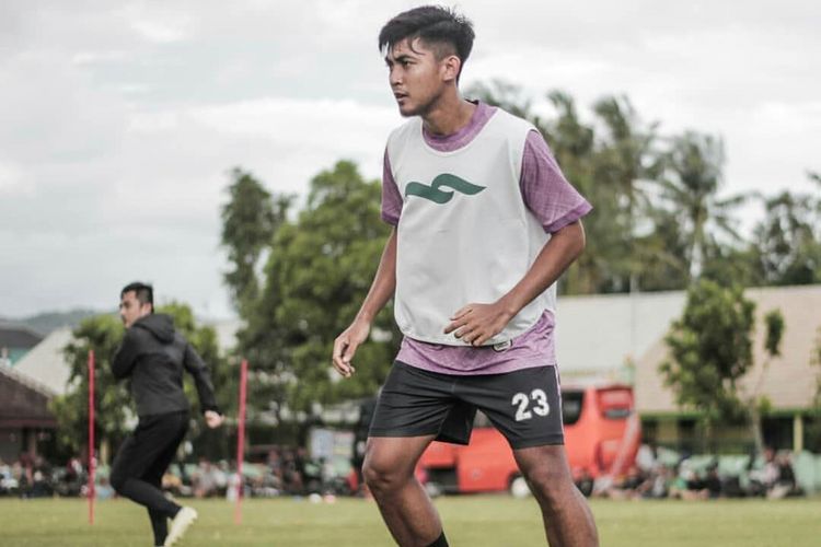 Arsyad Yusgiantoro saat menjalani sesi latihan bersama tim PSS Sleman.