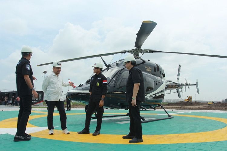 Heliport di kawasan Bandara Soekarno-Hatta, Tangerang Bbanten