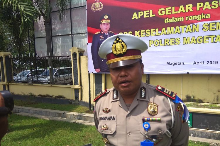 Kasatlantas Polres Magetan AKP Himawan Setiawan, polisi belum tetapkan tersangka kecelakaan tunggal rem blong yang menewaskan 1 penumpang dan 5 lainnya mengalami luka dan patah tulang.