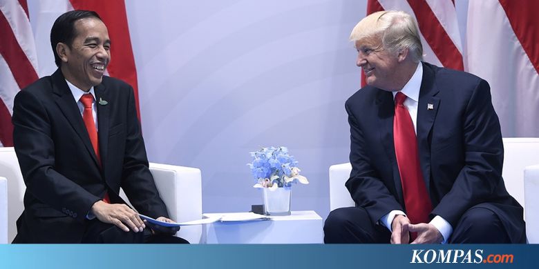 Ucapkan Selamat ke Jokowi, Trump Sebut Indonesia sebagai 