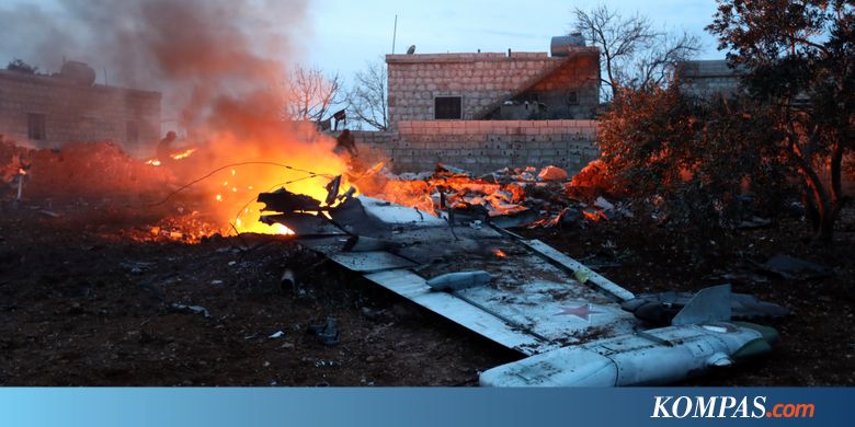 Pesawat Tempur Sukhoi Milik Rusia Ditembak Jatuh di Suriah