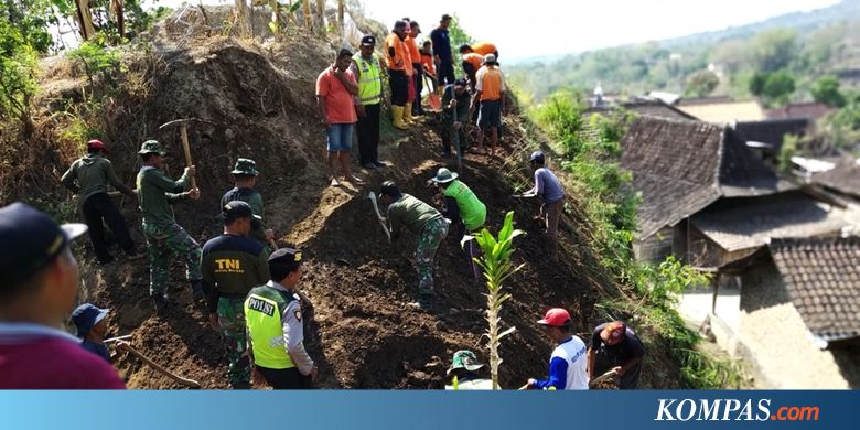 Longsor di Poncol Magetan Rusak Rumah Warga, Talud Dipasang