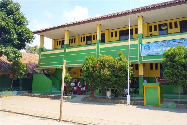 Gedung eks SDN 10 Duren Jaya, Bekasi Timur yang dialihfungsikan jadi unit sekolah baru (USB) SMPN 57 Bekasi.