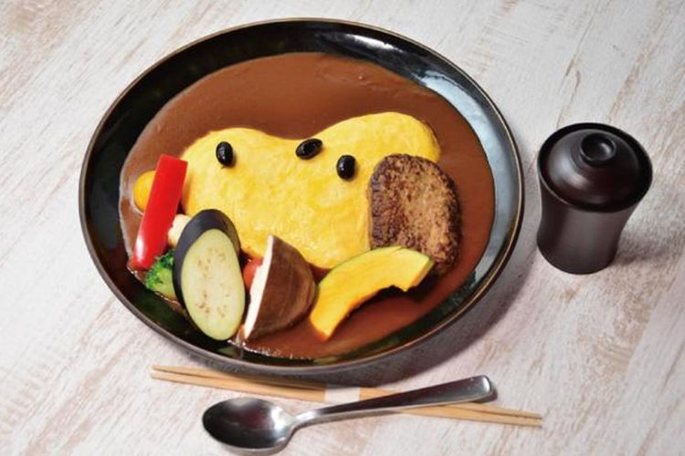 Snoopy Hamburg Omelet Rice