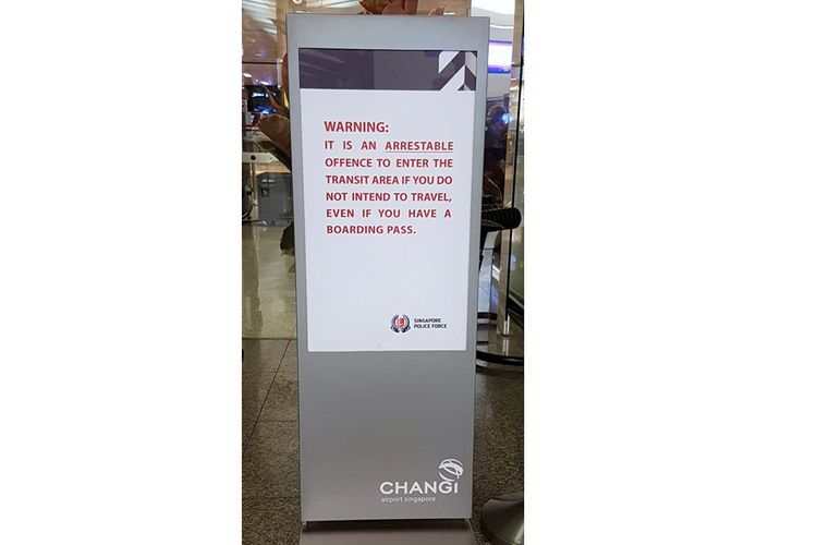 Aturan boarding pass di Bandara Changi, Singapura