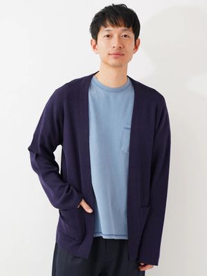 12G RC Button less cardigan/koe