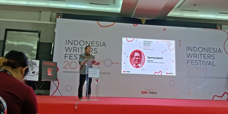 UMN menggelar Indonesia Writers Festival (IWF) 2019 di Function Hall Universitas Multimedia Nusantara (UMN) pada Jumat (6/9/2019).