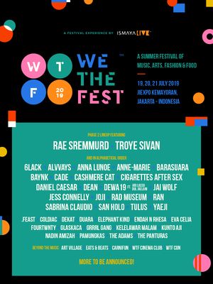 Poster acara We The Fest 2019.