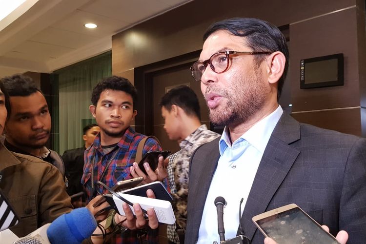 Anggota DPR Fraksi PKS Nasir Djamil saat berada di kawasan Cut Meuthia, Jakarta Pusat, Rabu (4/9/2019).