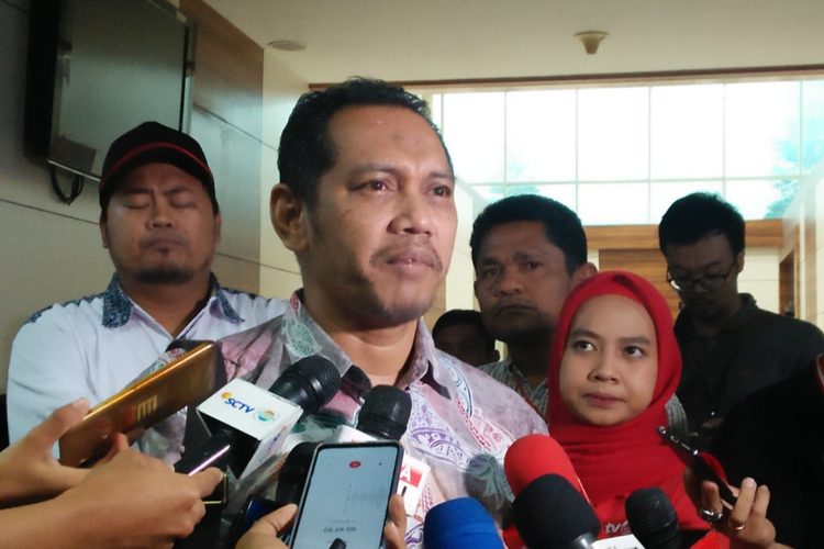 calon pimpinan Komisi Pemberantasan Korupsi (Capim KPK) Nurul Gufron di Kompleks Parlemen, Senayan, Jakarta, Senin (9/9/2019).