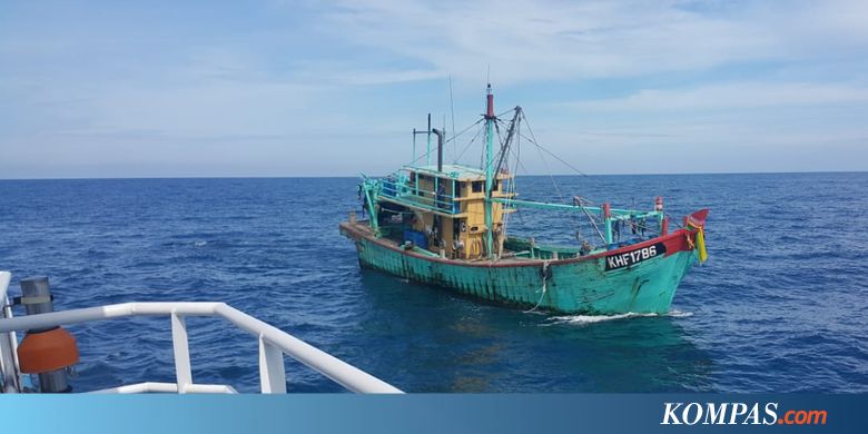 Curi Ikan di Perairan Indonesia, Kapal Berbendera Malaysia Ditangkap - Kompas.com - KOMPAS.com