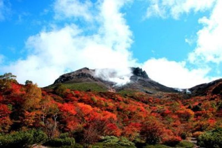 Nikmati Pemandangan Terbaik Dedaunan Musim Gugur Pegunungan Nasu dari Kereta Gantung Chausudake.