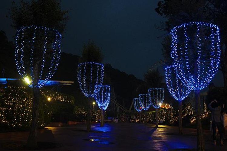 Spot iluminasi ini terinspirasi oleh Champs-Élysées di Paris, Perancis, dan bisa ditemukan di pintu masuk dari Thrill Mountain. 