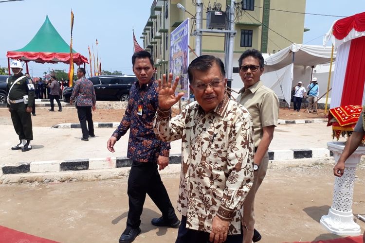 Wapres Jusuf Kalla saat berkunjung ke Padang, Selasa (3/9/2019).