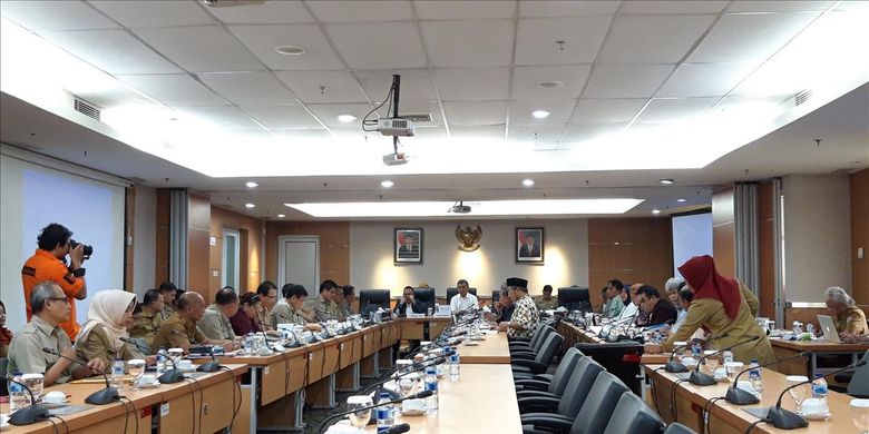 Rapat banggar Kebijakan Umum Perubahan Anggaran Plafon Prioritas Anggaran Sementara (KUPA-PPAS) untuk rancangan Anggaran Pendapatan dan Belanja Daerah Perubahan (APBD-P) DKI 2019 di Gedung DPRD DKI Jakarta, Selasa (12/8/2018).