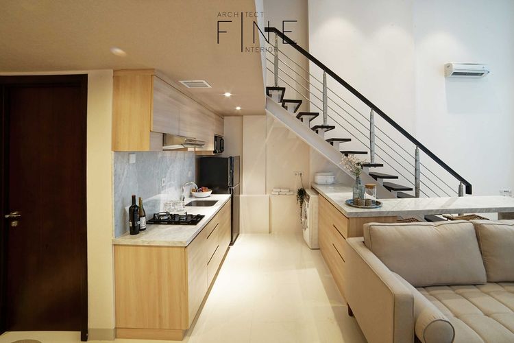 Dapur minimalis Brooklyn Soho & Apartment di Tangerang karya Fine Team Studio
