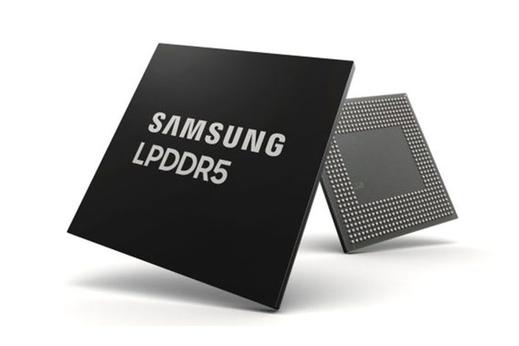 Ilustrasi chip memori Samsung LPDDR5