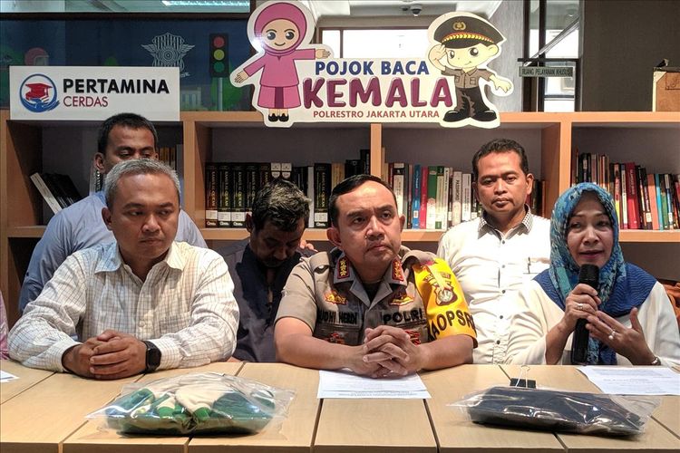press release kasus pencabulan siswi oleh guru olahraga di Polres Metro Jakarta Utara