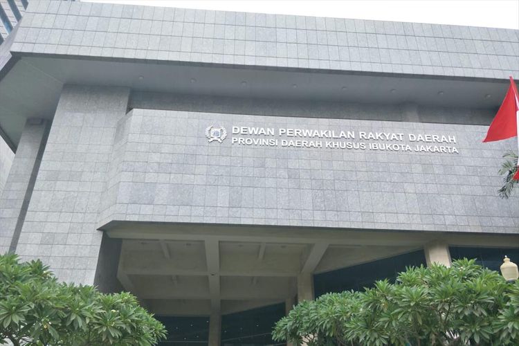 Gedung Dewan Perwakilan Rakyat Daerah (DPRD) DKI Jakarta di Jalan Kebon Sirih, Jakarta Pusat