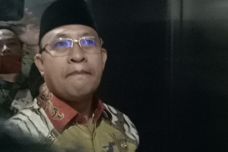 Wakil Bupati Muara Enim Juarsyah, usai menghadiri acara serah terima jabatan Kepala BPK Sumsel di Palembang, Selasa (3/9/2019).